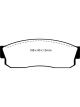EBC For 83-86 Nissan Pulsar 1.5 Turbo Redstuff Front Brake Pads