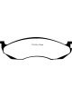 EBC For 90-91 Jeep Cherokee 2.5 4WD Redstuff Front Brake Pads