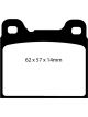 EBC For 91-93 Volvo 740 2.3 ABS Girling Redstuff Rear Brake Pads