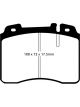 EBC For 92-96 Ferrari 512TR 5.0 Yellowstuff Front Brake Pads