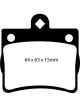 EBC For 95-97 Mercedes-Benz C220 W202 2.2 Single Pin Rear Redstuff Re…