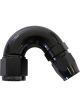 Aeroflow Cutter 150 Degree Stepped Hose End -10AN to -8 Black