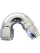 Aeroflow Cutter 150 Degree Stepped Hose End -16AN to -12 Silver