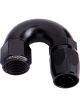 Aeroflow 550 Series Cutter Swivel 180 Degree Hose End -4AN Black