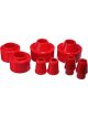 Energy Suspension Front & Rear Coil Spring For 07-17 Jeep Wrangler JK Red