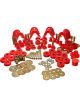 Energy Suspension Bushing Kit For 66-77 Ford Bronco 4WD w/ 4 Deg C-Bushings Red
