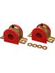 Energy Suspension Sway Bar Red Bushing Set Universal 1 1/8in Dia.