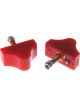 Energy Suspension Lower Bump Stop For GM Single Hump Set Red
