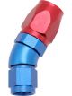 Aeroflow Cutter 30 Degree Stepped Hose End -6AN to -8 Blue/Red