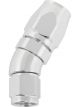 Aeroflow Cutter 30 Degree Stepped Hose -6AN to -8 Silver