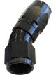 Aeroflow 550 Series Cutter Swivel 30 Degree Hose End -10AN Black