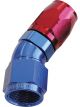 Aeroflow 550 Series Cutter Swivel 30 Degree Hose End -16AN Blue/Red
