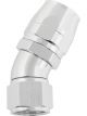 Aeroflow Cutter 30 Degree Stepped Hose End -12AN to -16 Silver