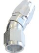 Aeroflow 550 Series Cutter Swivel 30 Degree Hose End -16AN Silver