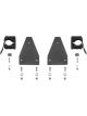 Fabtech For 20-21 Jeep Gladiator 4WD Cargo Rack Shovel Mount Kit