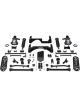 Fabtech For 07-14 GM K1500 SUV 4WD w/o Autoride 6in Perf. System w/DL
