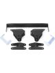 Fabtech For 01-04 Ford F250/350 4WD 3.5in Front Spring Hanger System w/P…