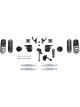 Fabtech For 14-18 Ram 2500 4WD 5in Basic System w/Coil Springs & Perf. S