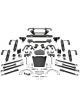 Fabtech For 07-18 Jeep JK 4WD 3in Crawler II System w/DL 2.5 Resi Coil…