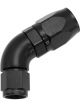 Aeroflow Cutter 60 Degree Stepped Hose End -6AN to -8 Black