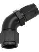 Aeroflow Cutter 60 Degree Stepped Hose End -10AN to -8 Black