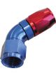 Aeroflow 550 Series Cutter Swivel 60 Degree Hose End -10AN Blue/Red