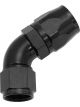 Aeroflow Cutter 60 Degree Stepped Hose End -10AN to -12 Black