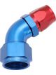 Aeroflow Cutter 60 Degree Stepped Hose End -16AN to -12 Blue/Red