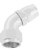 Aeroflow Cutter 60 Degree Stepped Hose End -16AN to -12 Silver