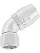 Aeroflow Cutter 60 Degree Stepped Hose End -12AN to -16 Silver