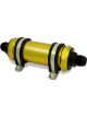 Fuelab 828 In-Line Fuel Filter Long -8AN In/-10AN Out 10 Micron F…