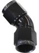 Aeroflow 45 Degree Full Flow Female Coupler -6AN Black