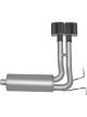 Gibson For 87-96 Ford F-150 XL 4.9L 2.5in Cat-Back Super Truck Exhaust S…