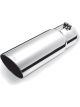 Gibson Round Single Wall Angle-Cut Tip 3.5in OD/3in Inlet/18in Length S…