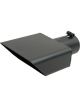 Gibson Rectangle Sport Tip Left 6x2.75in OD/2.5in Inlet/6in Length Bl…