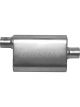 Gibson CFT Superflow Offset/Center Oval Muffler 4x9x18in/2.5in Inlet/2.…