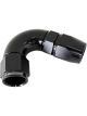 Aeroflow 570 One-Piece Full Flow 120 Degree Hose End -8AN Black