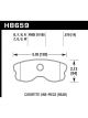 Hawk DTC-80 For 06-13 Chevy Corvette Z06 Rear 1-Piece Race Brake Pa…