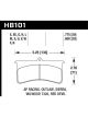 Hawk DTC-80 Wilwood SL/AP Racing/Outlaw 20mm Race Brake Pads