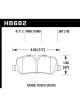 Hawk For 2007 Land Rover Range Rover Sport HPS 5.0 Rear Brake Pads