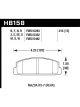 Hawk For 84-95 Mazda RX-7 03-05 Mazda 6 Blue 42 Rear Brake Pads