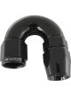 Aeroflow 570 One-Piece Full Flow 180 Degree Hose End -3AN Black