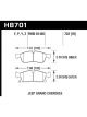 Hawk For 11-12 Dodge Durango 11-12 Jeep Grand Cherokee HPS 5.0 Fron…