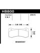Hawk Wilwood 17mm 6617 Caliper HP Plus Brake Pads
