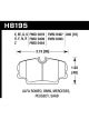 Hawk For 84-4/91 BMW 325 E30 DTC-50 Race Front Brake Pads
