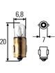 Hella Universal Clear T2 Incandescent 12V Light Bulb Single Bulb