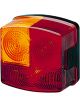 Hella 2776 Stop Turn Tail Lamp Driver Side Square Red Amber Lens Bulb