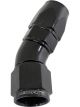 Aeroflow 570 One-Piece Full Flow 30 Degree Hose End -16AN Black