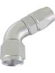 Aeroflow 570 One-Piece Full Flow 60 Degree Hose End -6AN Silver