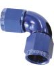 Aeroflow 90 Degree Full Flow Female Coupler -8AN Blue